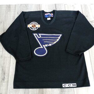 CCM NHL Hockey Jersey St. Louis Blues Vintage Y2K Practice Jersey Large